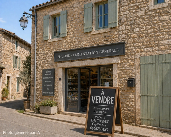 Superette sous enseigne nationale dans village dynamique de l'Aude