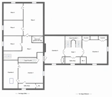 PROJET DE RÉNOVATION – MAISON DE MAÎTRE + SECONDE MAISON AVEC TERRASSE TROPÉZIENNE