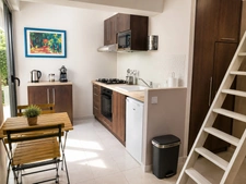 Studio meublé avec mezzanine et terrasse 