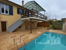 Maison de ville 4 chambres avec piscine et accès privé à la rivière – Bergerac (24)