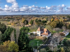 Maison périgourdine avec piscine, verger et 1 ha – campagne de Bergerac