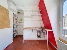 QUARTIER BELLEVILLE - METRO JOURDAIN - STUDIO 18,64m2 AU SOL