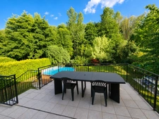 5-bedroom family home in a peaceful setting, with no overlooking neighbours, swimming pool and river at the end of the garden