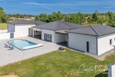 Maison moderne haut de gamme 226 m2 + annexe bureau de 55 m2  à vendre Bergerac - 9 pièces - 4 chambres - piscine - 2 garages 60 m2