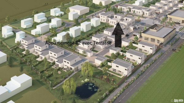 appartement à vendre 2 pièces avec Terrasse LAIZE LA VILLE (14)