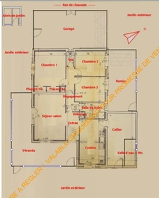 🏡 Maison plain-pied 3 chambres sur 905 m² – Garage 50 m² + atelier – Fort potentiel
