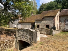 Ancien moulin au bord de rivière - 250m2 - énorme potentiel - 13ha de prairie et forêt - St Maurice sur Aveyron(45)