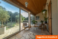 PARDAILHAN – MAISON FAMILIALE – 5 PIÈCES – PISCINE – VÉRANDA – TERRAIN CLOS 4973M² – PANNEAUX SOLAIRES – CALME – CLIMATISATION – CHAUFFAGE BOIS