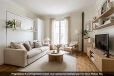 PARIS 18EME ARRONDISSEMENT (75) - Studio meublé 17,94 m² – Montmartre – Art Déco – Calme et lumineux