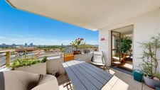 AUBERVILLIERS (93) - FRONT POPULAIRE - 5 PIECES - 3 CHAMBRES - 110M2 - BEAUX VOLUMES - LUMINEUX - ETAGE ELEVE - VUE DEGAGEE - TERRASSE - BALCON - LIGNE 12 - CAVE - PARKING - 