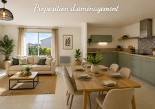 Maison T4 de plain-pied 4 faces avec garage et jardin – Magalas (34)