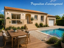 Maison T4 de plain-pied 4 faces avec garage et jardin – Magalas (34)