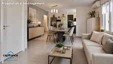 Cazedarnes – Maison plain-pied T3, 68 m² habitables + garage, jardin arboré