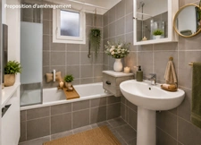 Cazedarnes – Maison plain-pied T3, 68 m² habitables + garage, jardin arboré