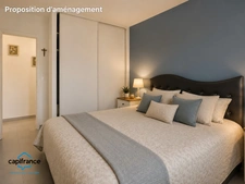 Cazedarnes – Maison plain-pied T3, 68 m² habitables + garage, jardin arboré