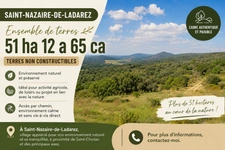 SAINT-NAZAIRE-DE-LADAREZ (34) – Land parcel of 51 ha 12 a 65 ca