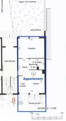 VILLEJUIF APPARTEMENT T2 AVEC JARDIN PRIVATIF 70M2