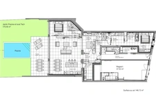 Appartement avec piscine
