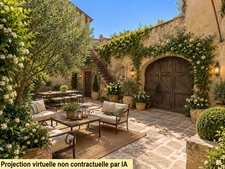 ROQUEMAURE (30150) – HÔTEL PARTICULIER – 460 M² – ÉLÉMENTS D’ARCHITECTURE ANCIENS – COUR INTÉRIEURE – GARAGE – TERRASSE – COMBLES À AMÉNAGER