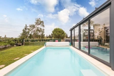 34550 BESSAN – MAISON INDIVIDUELLE – 3 CHAMBRES – RECENTE 2019 – FAIBLE CONSOMMATION ENERGETIQUE – SANS VIS-A-VIS – TERRASSE – PISCINE CHAUFFEE – GARAGE 