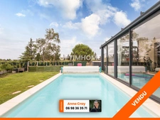 34550 BESSAN – MAISON INDIVIDUELLE – 3 CHAMBRES – RECENTE 2019 – FAIBLE CONSOMMATION ENERGETIQUE – SANS VIS-A-VIS – TERRASSE – PISCINE CHAUFFEE – GARAGE 