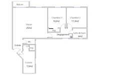 NOGENT-SUR-MARNE - 94130 - VILLAGE - APPARTEMENT FAMILIAL - ETAGE 3/3 - ASCENSEUR - BALCON - PARKING - CAVE PRIVATIVE