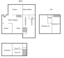 90500 BEAUCOURT - MAISON 4 PIECES - 3 CHAMBRES / 2 CHAMBRES + BUREAU - PARKING