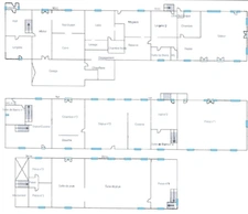 70400 COUTHENANS – ANCIEN MOULIN – 600 M² HABITABLE – 2,7 HA – 4/5 LOGEMENTS – DÉPENDANCE
