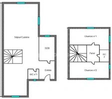 MONTBÉLIARD 25200 - MAISON 3 PIÈCES ENTIÈREMENT RÉNOVÉE – 2 CHAMBRES – TERRAIN 3 ARES – PARKING SÉCURISÉ – 
