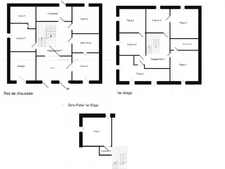 70400 HERICOURT - MAISON 8 PIECES - 5 CHAMBRES - GROS POTENTIEL