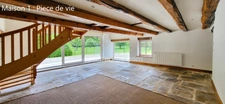 25550 ALLONDANS – FERME 2 MAISONS INDEPENDANTES + DEPENDANCES – 7/8 PIECES - 5/6 CHAMBRES – GARAGE