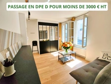 Paris 17ème Batignolles – 2 pièces rénové et meublé, au calme sur cour