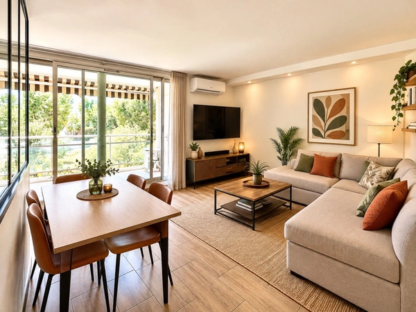Marseille 13ᵉ, Saint Mitre, T4 de 80m2 entièrement refait à neuf avec terrasse, balcon et vue sur Parc Arboré.
