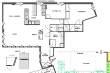 NANTES EST 44300 - NANTES ERDRE - PENTHOUSE D’EXCEPTION - TERRASSE - JARDIN - VUE DEGAGEE - SANS VIS A VIS - CAVE - DPE B 2024 - PMR