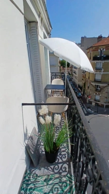 SAINT MANDE (94) - étage 4/4 - balcon filant – T2 44m2 sud-est proche Bois - Fusion possible avec T2 voisin