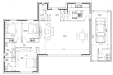 Plain-pied moderne 70 m² de pièce de vie – Piscine & prestations haut de gamme à Laroque-D'Olmes (09)