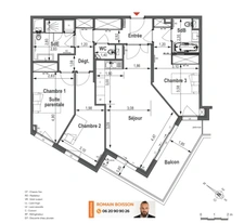 Appartement à vendre 4 pièces PARIS 14EME ARRONDISSEMENT (75)