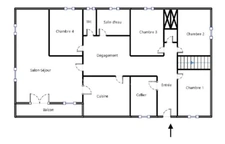 VILLEFRANCHE-DE-LAURAGAIS (31290) — Maison familiale de 135 m², 4 chambres, sous-sol intégral de 135 m² et terrain arboré de 2 172 m²