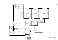69230 – SAINT-GENIS-LAVAL – APPARTEMENT T5 LUMINEUX AVEC EXTÉRIEURS ET STATIONNEMENT