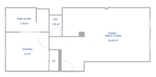 06300 - NICE LE PORT - APPARTEMENT - GRAND 2 PIECES - PROXIMITE DE LA PLAGE
