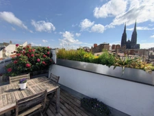 Triplex de caractère, 6 pièces, env. 150 m², Clermont-Ferrand centre (Jaude) avec terrasse, balcons et vues dégagées