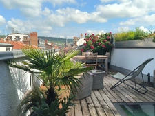 Triplex de caractère, Clermont-Ferrand centre, climatisé, 6 pièces, 150 m², terrasse, balcons et vues dégagées