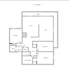 BAYONNE MARRACQ, T4, 3 CHAMBRES, PKG, ASCENSEUR, BALCON.