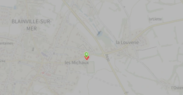 Terrain à vendre de 640,00 m² BLAINVILLE SUR MER (50)