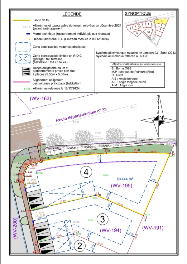 Terrain à vendre de 744,00 m² ALIGNAN DU VENT (34)