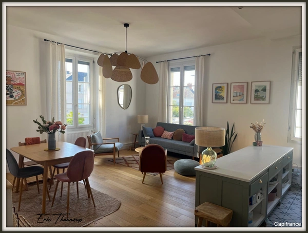  APPARTEMENT LUMINEUX de 92m² hab, 2 mn à pieds de la gare !