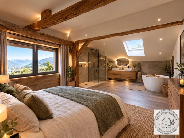 SAINTE HELENE SUR ISERE (73) Maison mitoyenne de 137,56 m2 - Terrain 1740 m2.