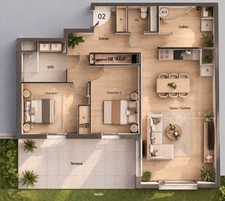 T3 d’Exception avec Jardin Privatif de 197 m² – Toulouse Le Busca