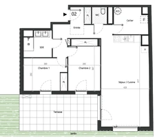 T3 d’Exception avec Jardin Privatif de 197 m² – Toulouse Le Busca