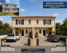 Maison 8 piéces à rénover de 200 m² avec permis accepté pour création de 2 logements – Moulidars (16290)